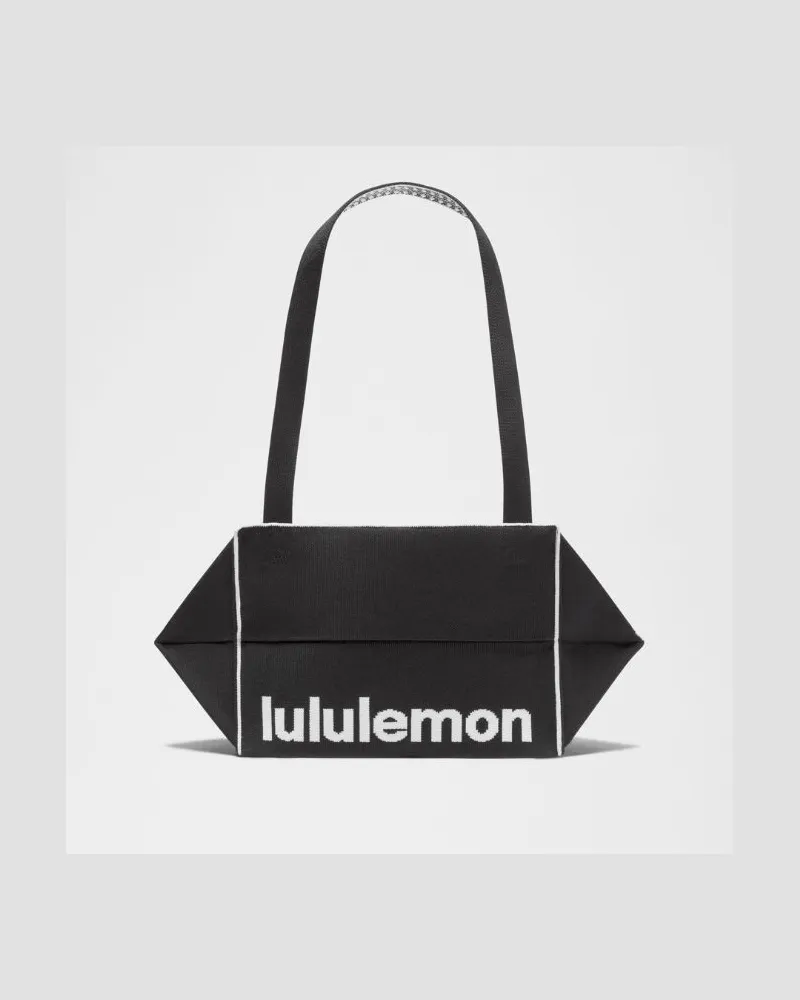 LULULEMON Fold It Hold It Schultertasche 5,8 L in Black/White Black