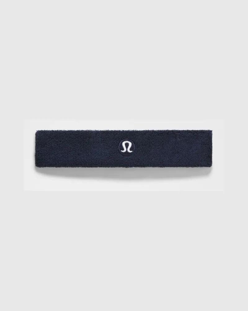 LULULEMON Hochfloriges Schweißband aus Baumwoll-Terry in True Navy True