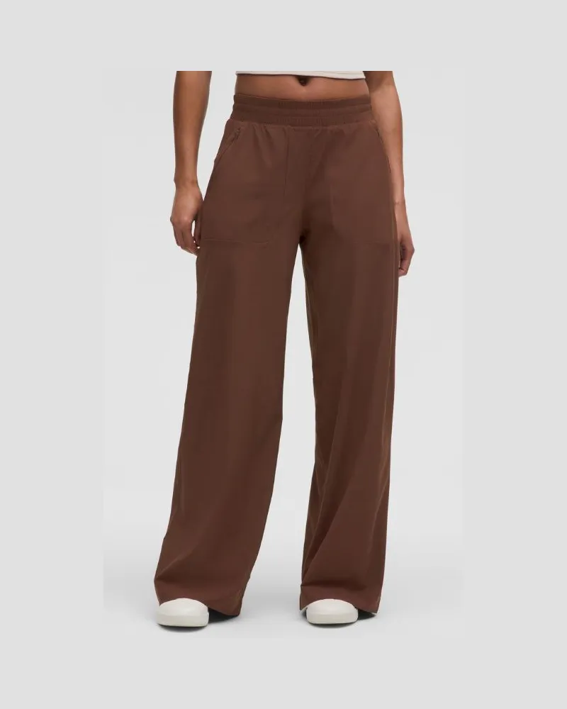 LULULEMON Swift Hose mit ausgestelltem Bein und mittelhohem Bund Volle Länge für Frauen – Größe in Lava Cake Lava