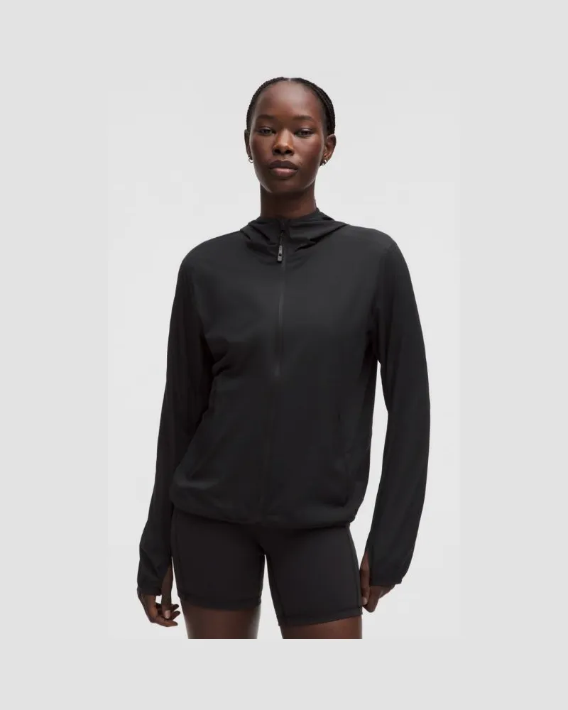 LULULEMON Atmungsaktive leichte Trainingsjacke für Frauen – Größe in Black Black