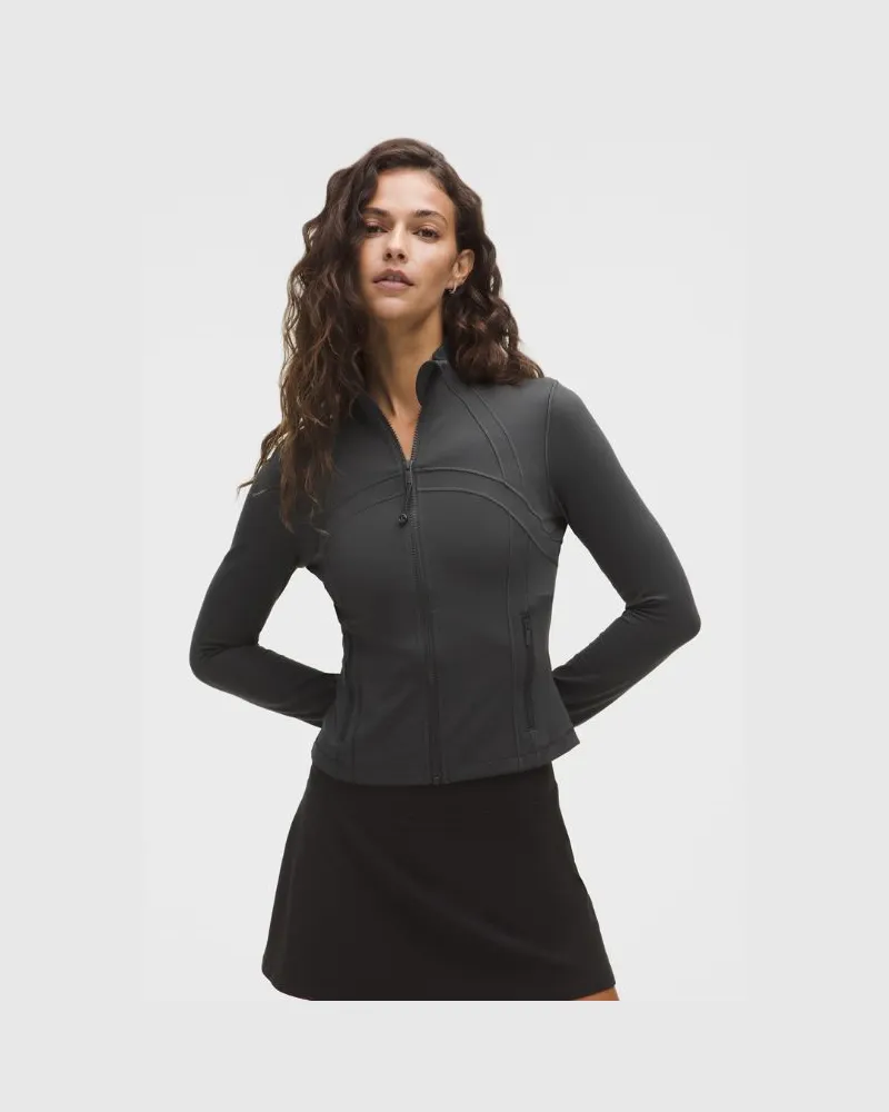 LULULEMON Define Crop-Jacke Nulu für Frauen – Größe in Graphite Grey Graphite