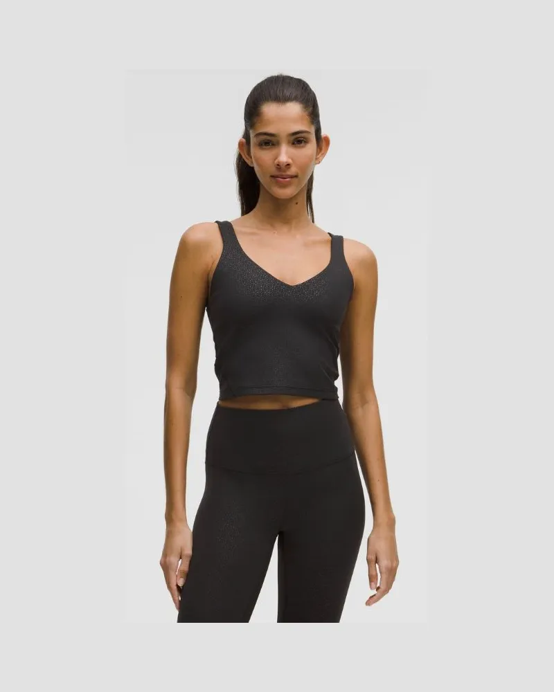 LULULEMON Align Tanktop für Frauen – Größe in Lace Dot Emboss Black Lace