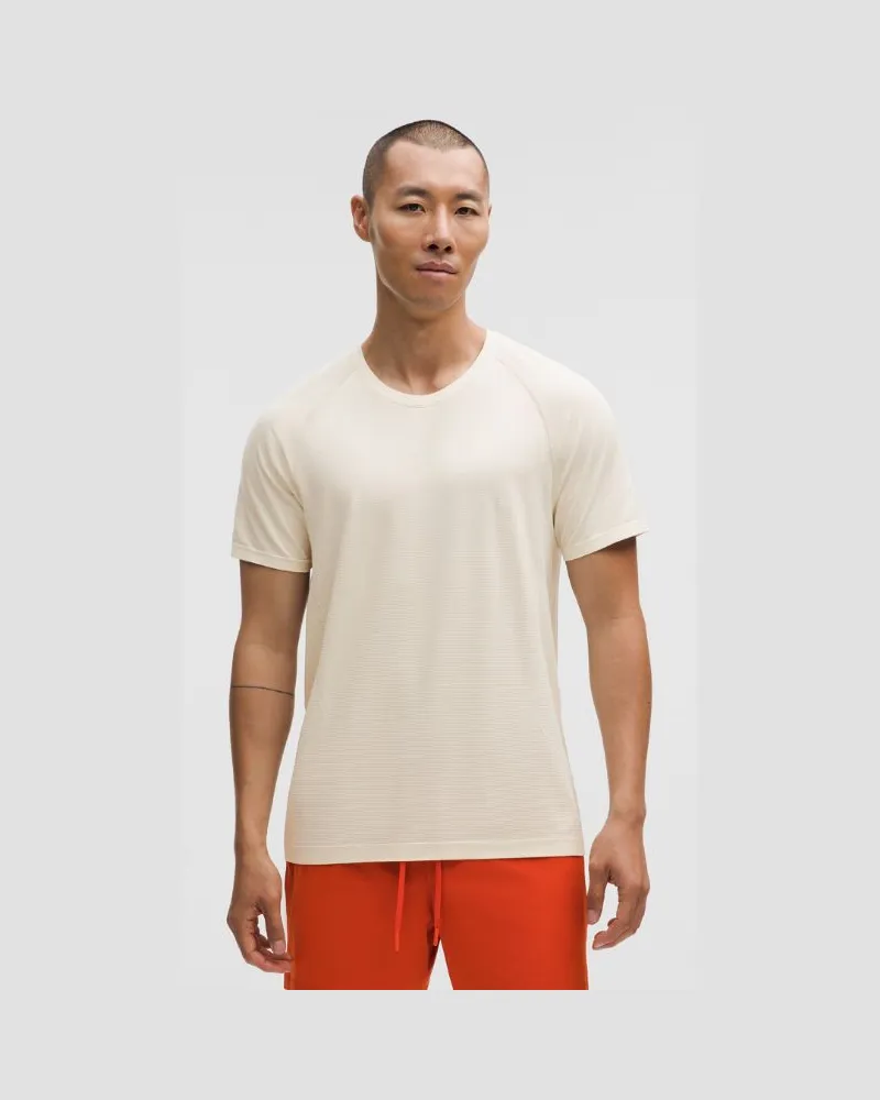 LULULEMON Metal Vent Tech T-Shirt für Männer – Größe in Light Ivory Light