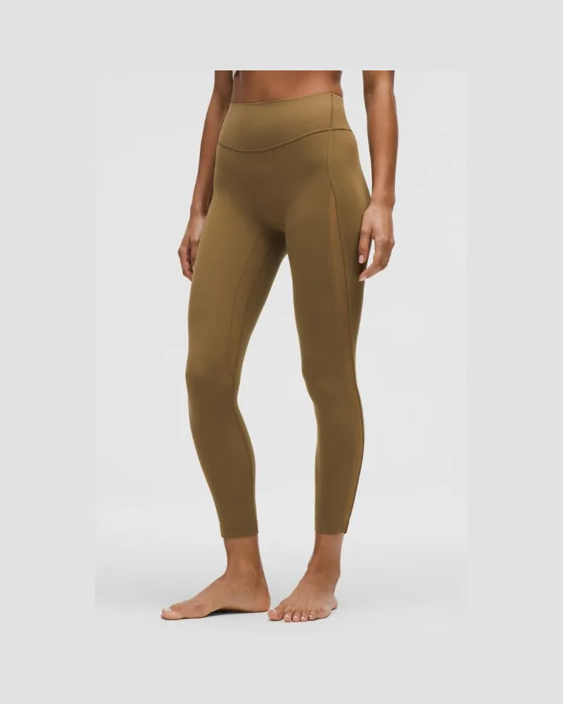 LULULEMON Nulu Leggings mit hohem Bund und Mesh-Einsätzen für Frauen – 64 cm – Größe in Allspice Allspice