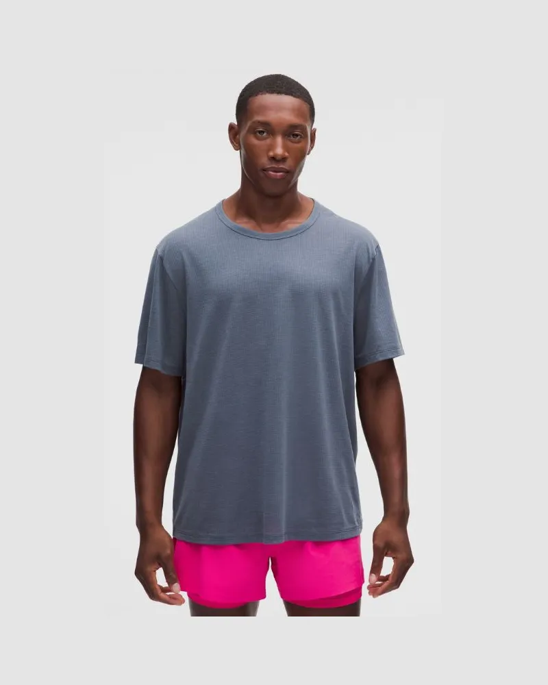 LULULEMON Mile Maker -T-Shirt für Männer – Größe in Heathered Dusty Diamond Heathered