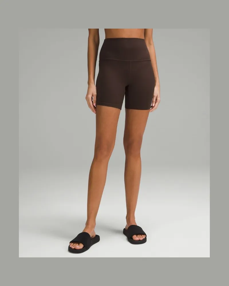 LULULEMON Align Shorts mit hohem Bund für Frauen – 15 cm – Größe in Espresso Espresso