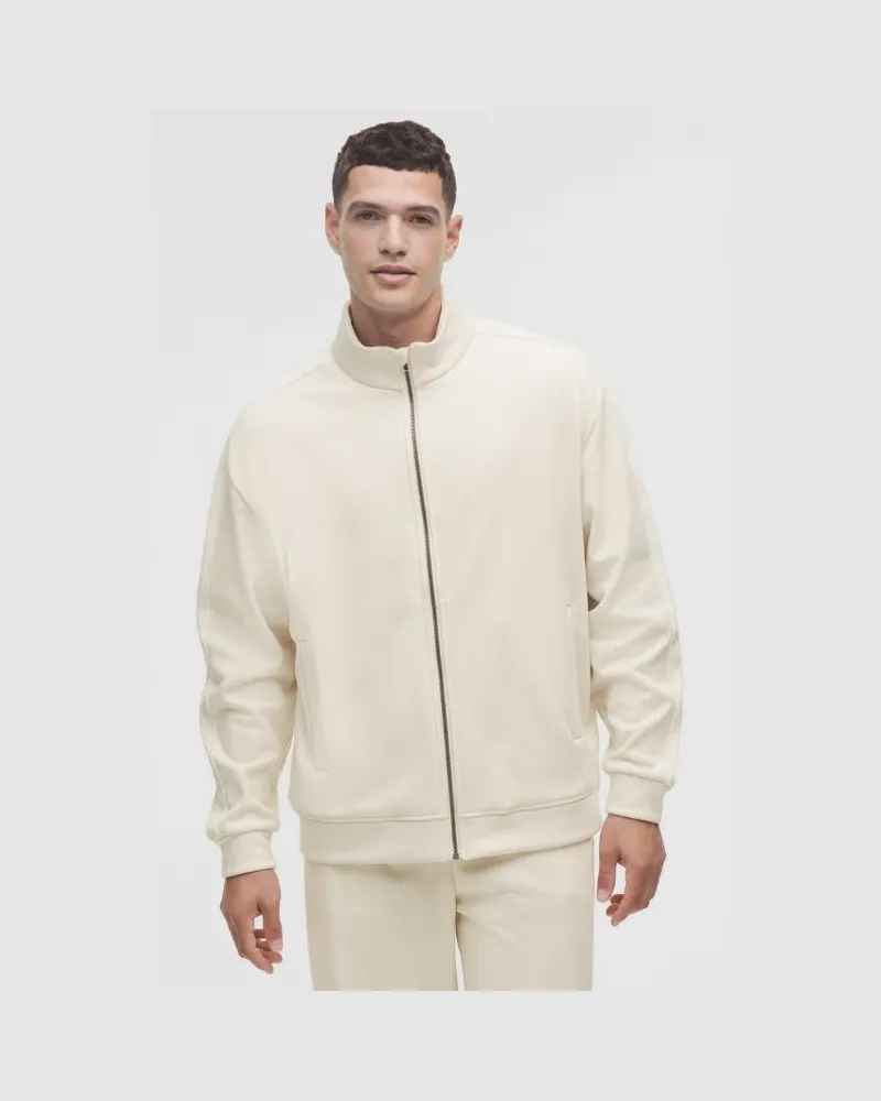 LULULEMON Pullover mit Reißverschluss aus -Velours für Männer – Größe in Light Ivory Light