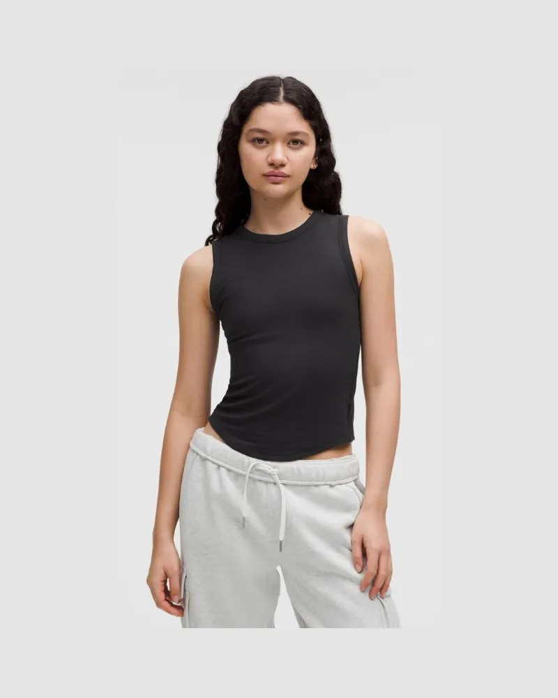 LULULEMON Hold Tight Tanktop mit Rundhalsausschnitt für Frauen – Größe in Black Black