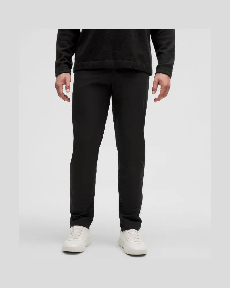 LULULEMON ABC Hose im Classic Fit mit 5 Taschen Warpstreme für Männer – 81 cm – Größe in Black Black