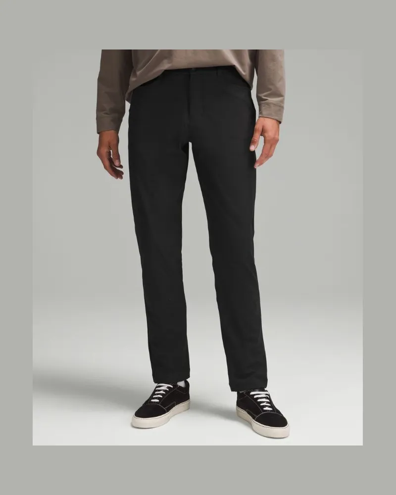 LULULEMON ABC Hose im Classic Fit mit 5 Taschen Warpstreme für Männer – 81 cm – Größe in Black Black