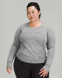 LULULEMON Swiftly Tech Langarmshirt 2 Hüftlänge Slate