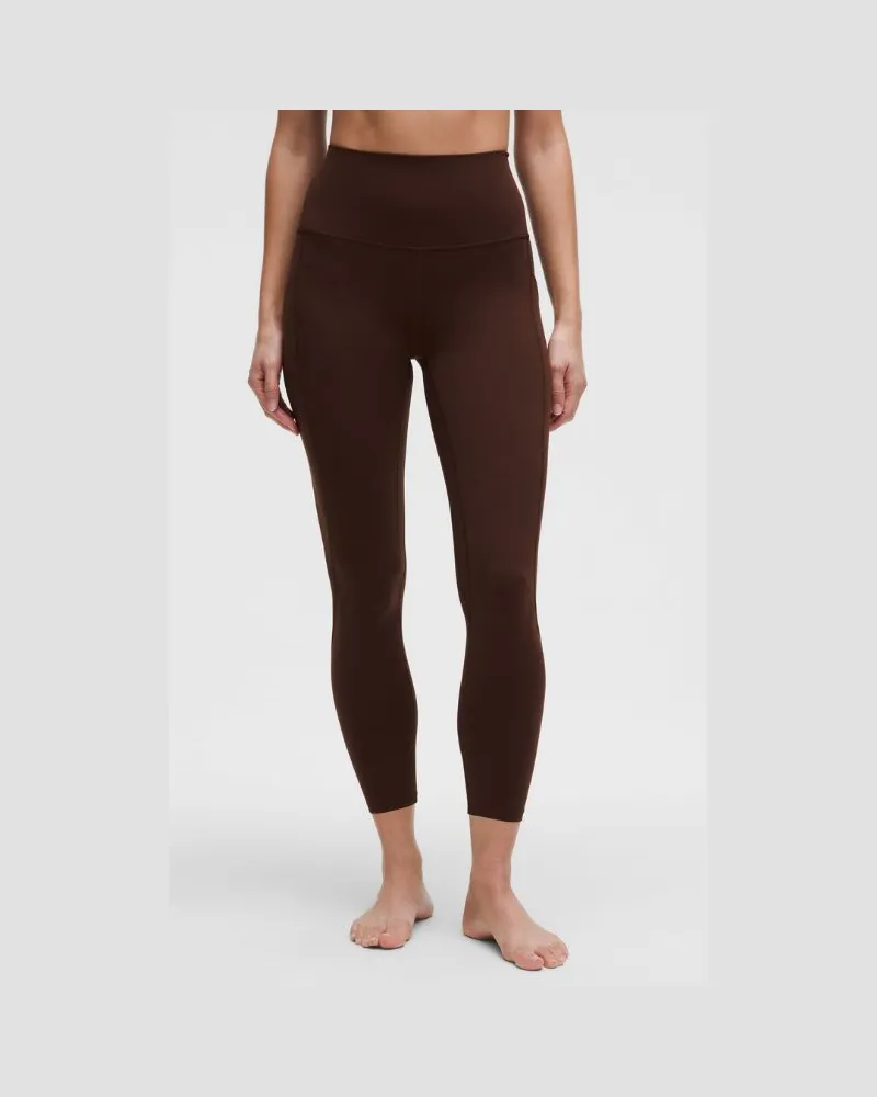 LULULEMON Align Hose mit hohem Bund und Taschen für Frauen – 64 cm – Größe in Lava Cake Lava