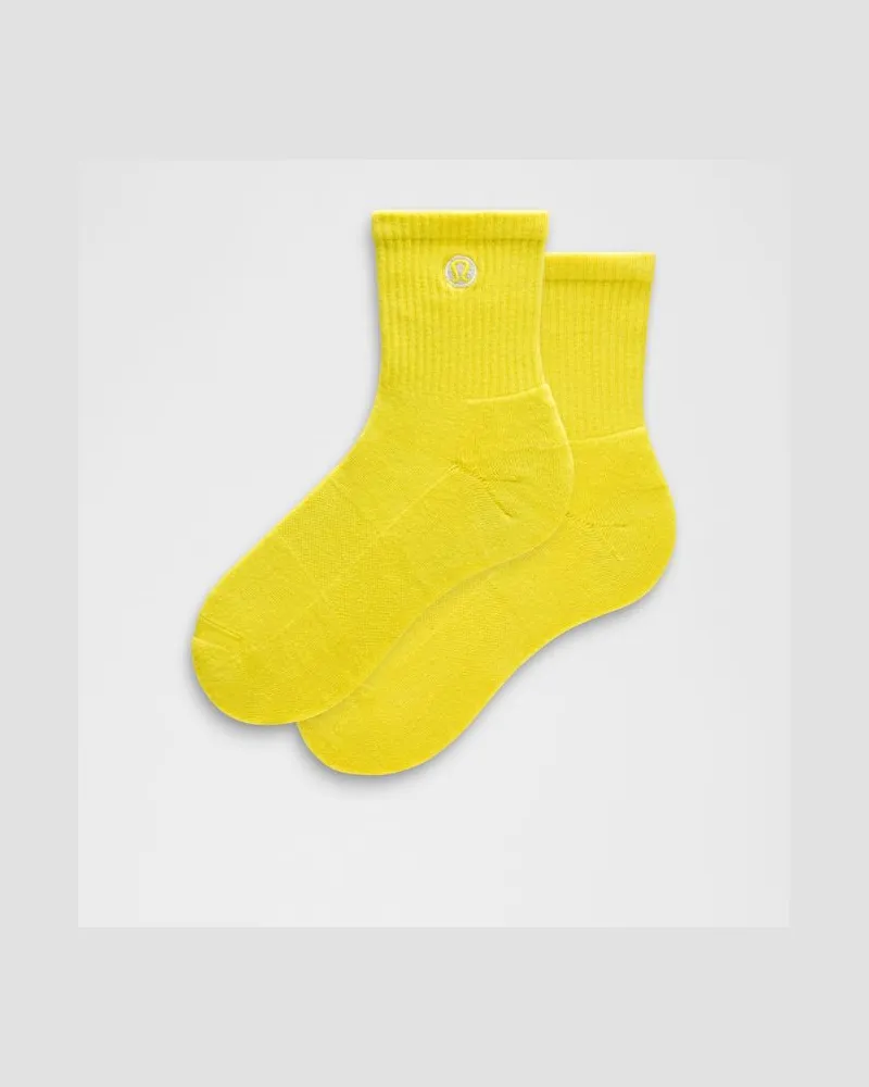 LULULEMON Daily Essential Knöchelhohe Socken Unisex – Neon – Größe Daisy