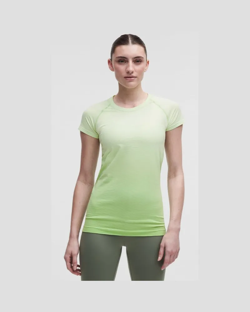 LULULEMON Swiftly Tech Kurzarmshirt 2.0 Hüftlänge für Frauen – Größe in Ombre Dye Matcha Multi Ombre