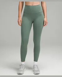 LULULEMON Wunder Train Leggings mit hohem Bund und Taschen Grey