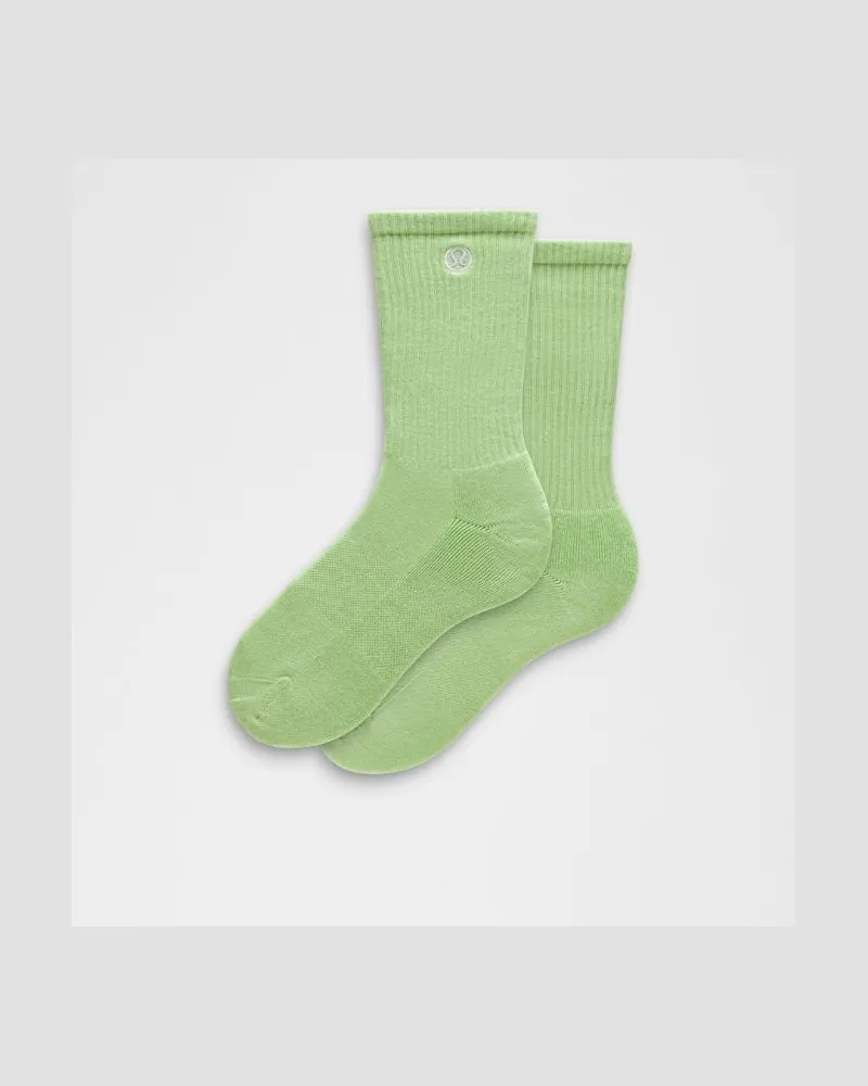 LULULEMON Daily Essential Crew-Socken Unisex – Größe in Kale Krush Kale