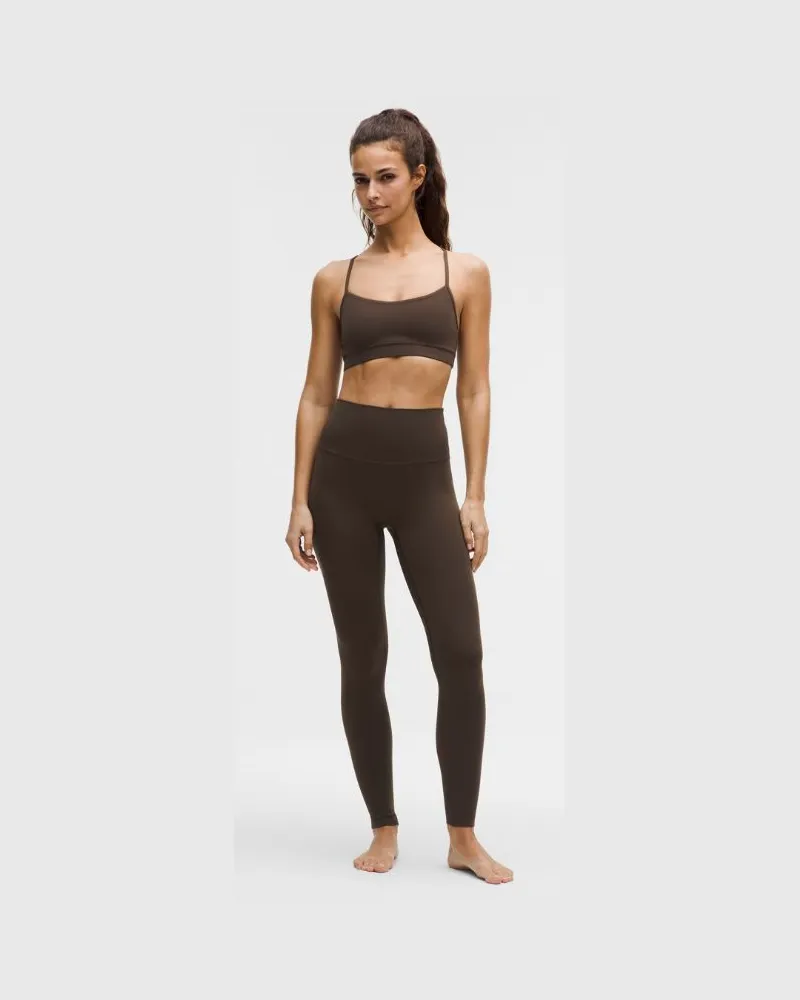LULULEMON Align No Line Hose mit hohem Bund für Frauen – 71 cm – Größe in Walnut Crunch Walnut
