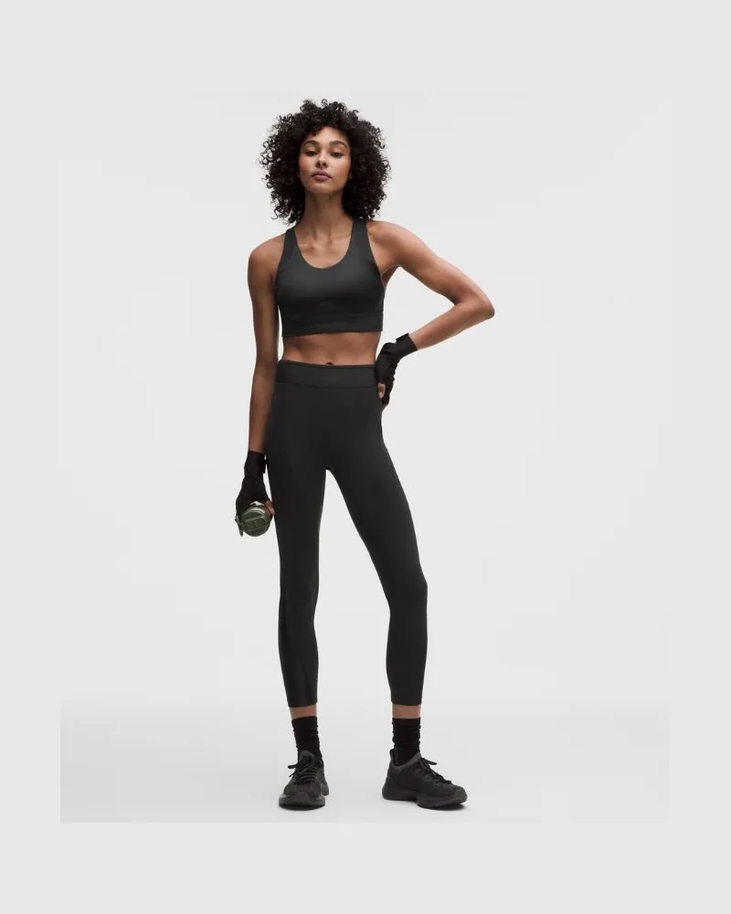 LULULEMON License to Train-Leggings mit hohem Bund Einsatz für Frauen – 64 cm – Größe in Schwarz Schwarz