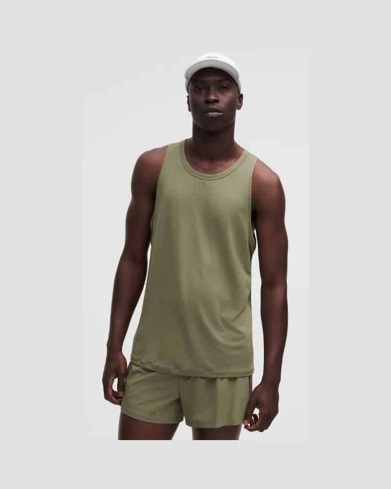 LULULEMON Mile Maker Run Crew Leichtes Tanktop für Männer – Größe in Bay Leaf Bay