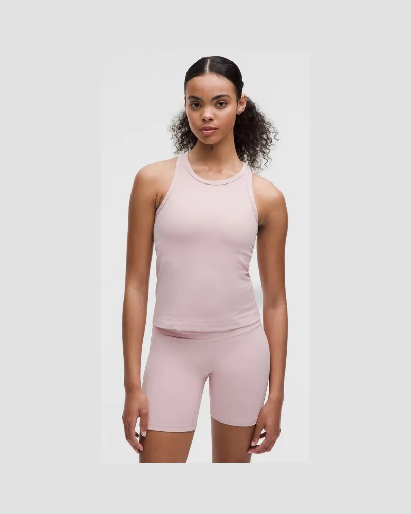 LULULEMON Align Racerback-Tanktop in Taillenlänge für Frauen – Größe in Pink Haze Pink