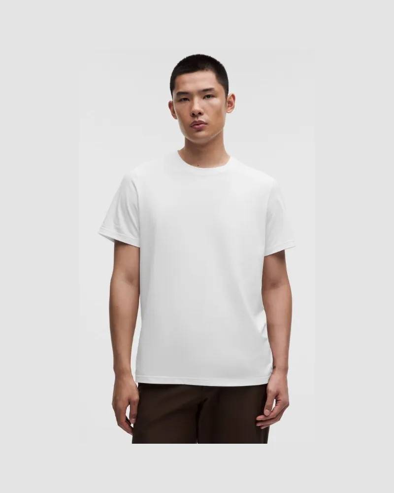 LULULEMON T-Shirt aus Baumwollgemisch im Classic Fit für Männer – Größe in Weiß Weiß