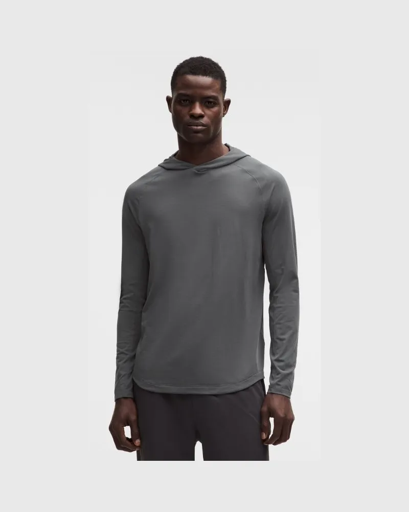 LULULEMON License to Train Hoodie für Männer – Größe in Onyx Grey Onyx