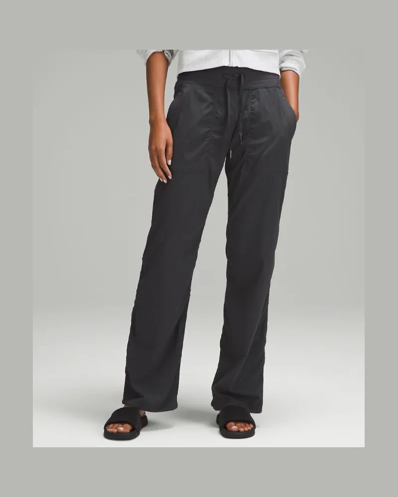 LULULEMON Dance Studio Hose mit mittelhohem Bund Volle Länge für Frauen – Größe in Graphite Grey Graphite