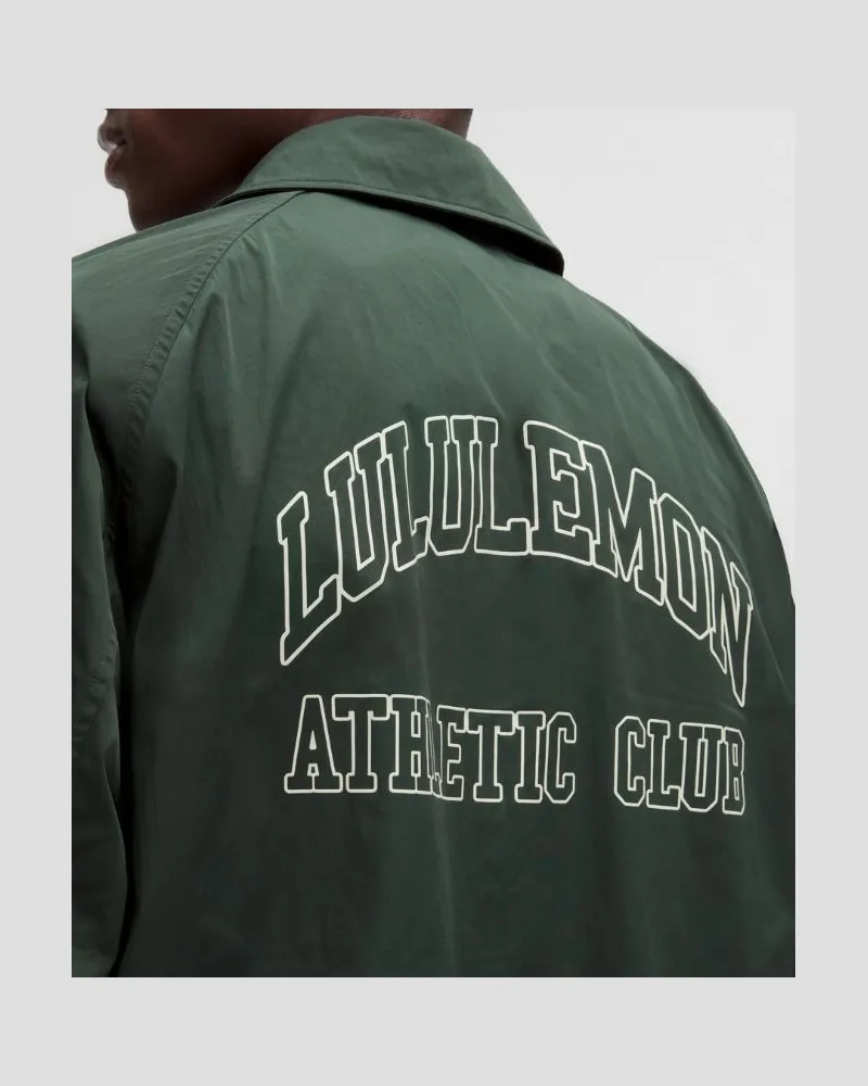 LULULEMON Jacke im Coaching-Style Grafik für Männer – Größe in Rainforest Green Rainforest