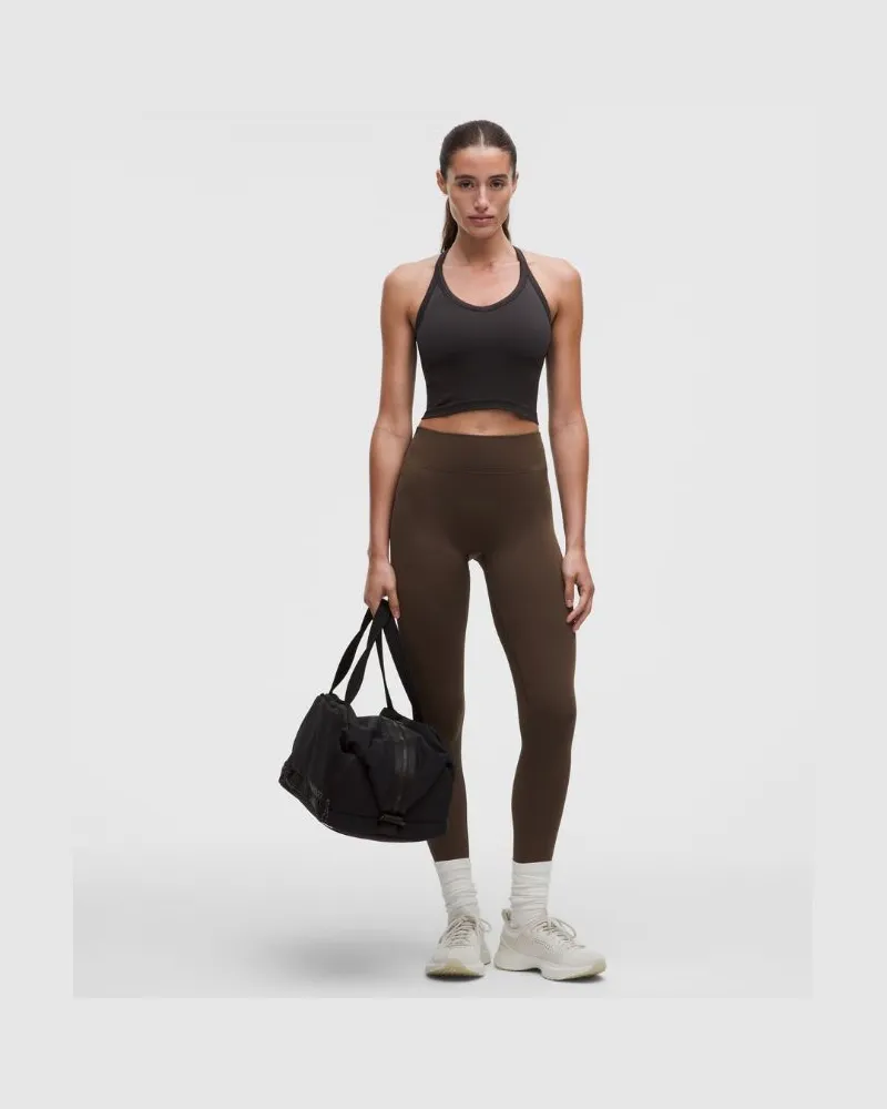 LULULEMON Get Low Trainings-Leggings mit hohem Bund für Frauen – 64 cm – Größe in Walnut Crunch Walnut