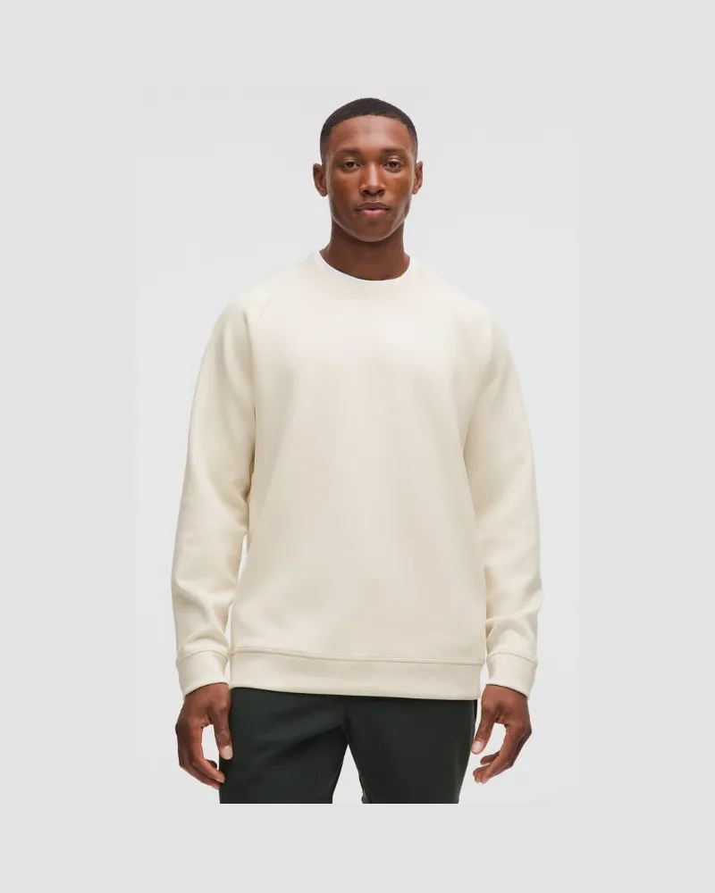 LULULEMON Smooth Spacer Pullover mit Rundhalsausschnitt im Classic Fit für Männer – Größe in Light Ivory Light