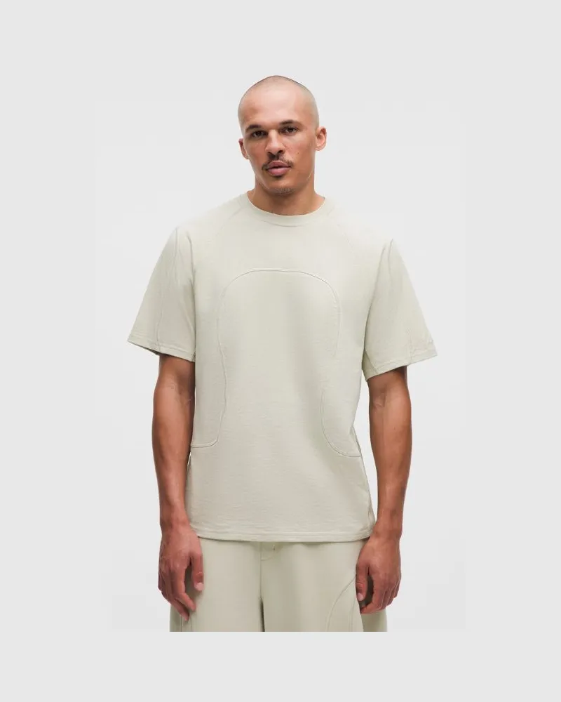LULULEMON Kurzarmshirt aus Bio-Baumwolljersey SLNSH Kollektion für Männer – Khaki – Größe Birch
