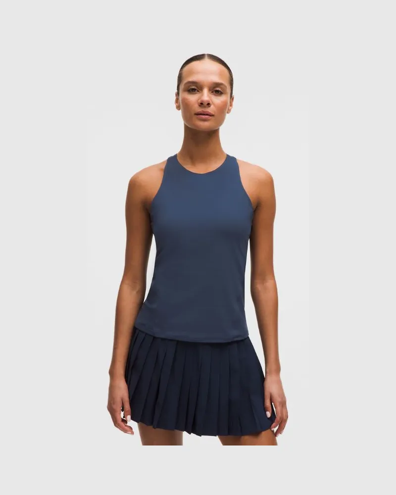 LULULEMON Hochgeschlossenes Tennis-Tanktop mit Racerback für Frauen – Größe in Club Blue Club