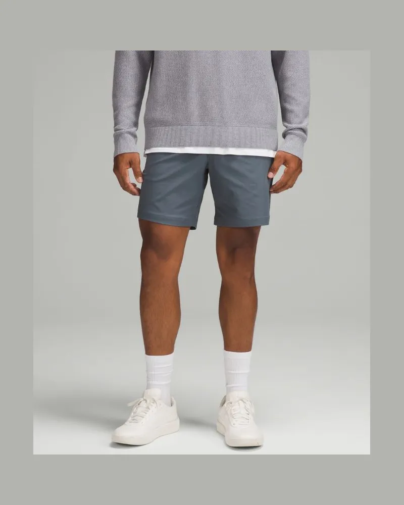 LULULEMON ABC Shorts im Classic Fit Warpstreme für Männer – 18 cm – Größe in Oil Grey Oil