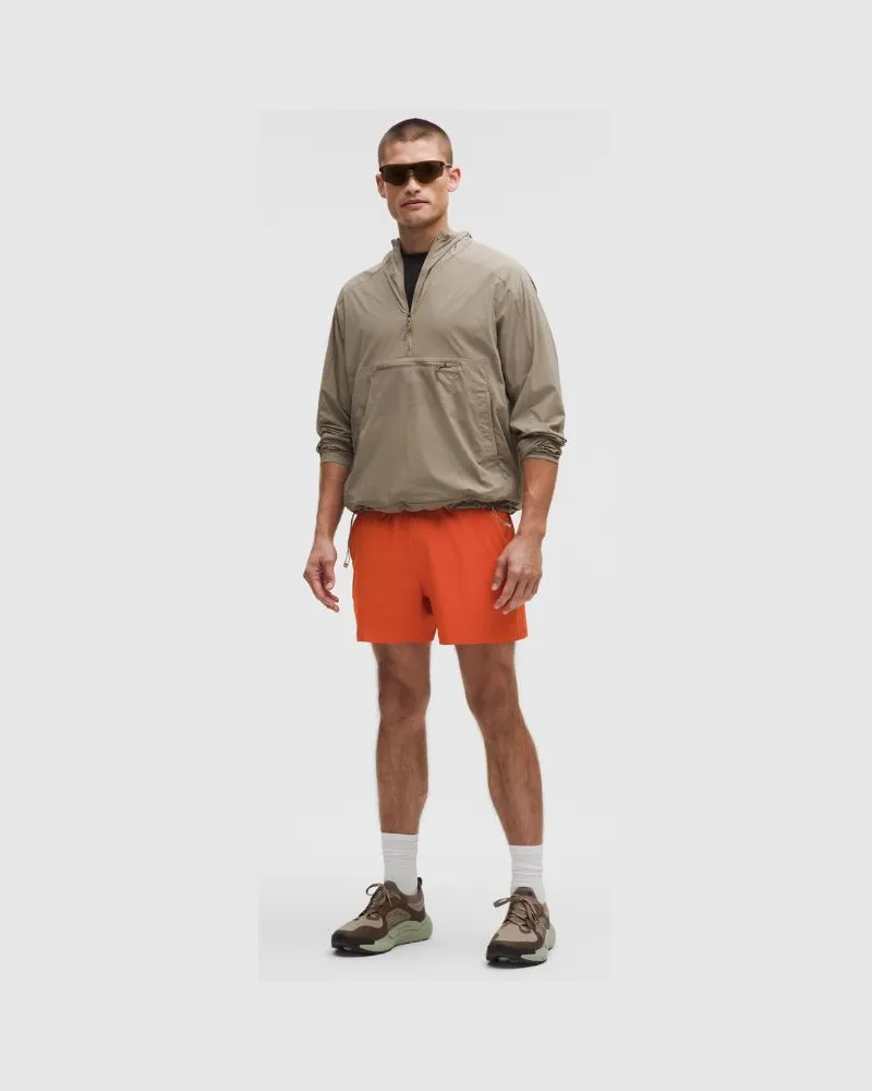 LULULEMON Pace Breaker Shorts ohne Liner für Männer – 13 cm – Orange – Größe Sunburst