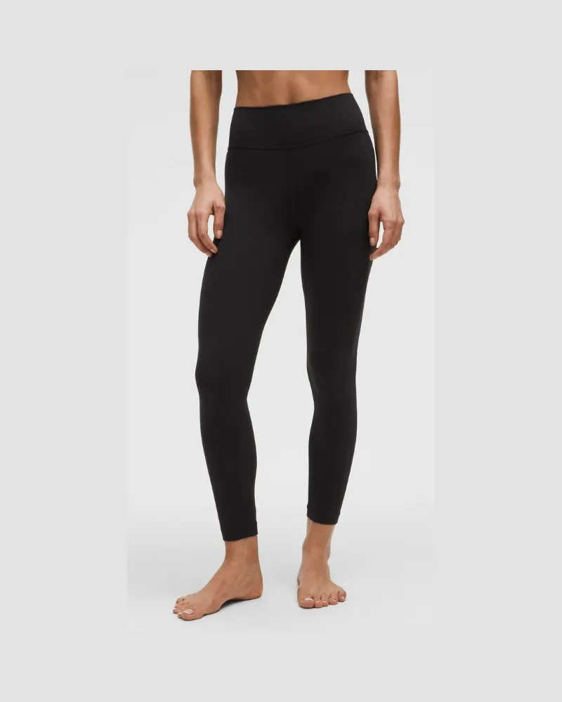 LULULEMON Groove Leggings mit hohem Bund und geripptem Einsatz für Frauen – 64 cm – Größe in Black Black