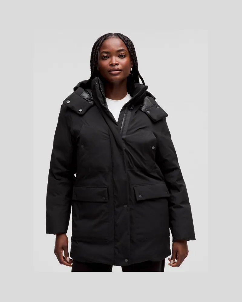 LULULEMON Wasserdichter Daunenparka mit Füllkraft 600 für Frauen – Größe in Black Black