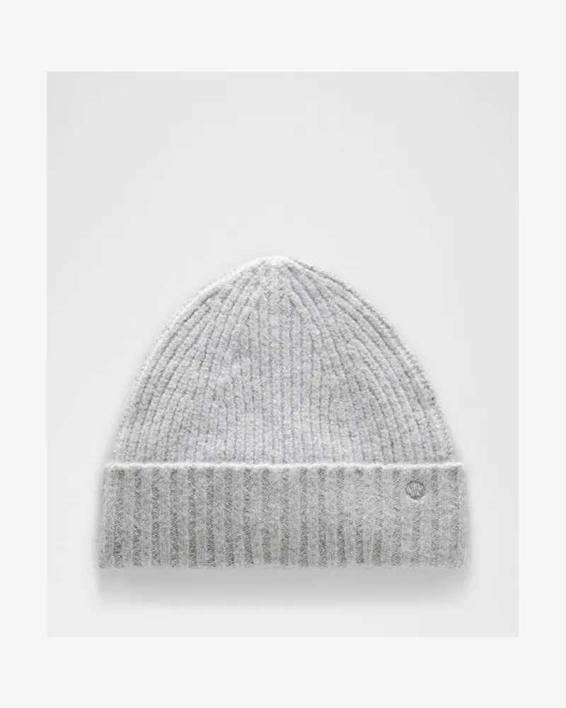 LULULEMON Beanie mit breitem Umschlag aus Rippenstrick in Heathered Core Medium Grey Heathered