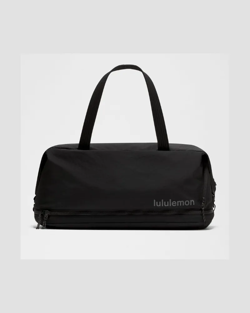 LULULEMON 3-in-1 Gym Duffle Bag Größe in Schwarz/Graphite Grey/Solar Grey Schwarz