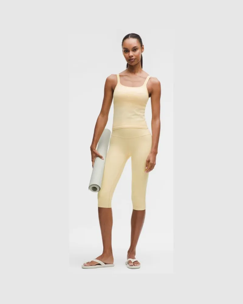 LULULEMON Align Crop Leggings mit hohem Bund für Frauen – 43 cm – Größe in Butter Cream Butter