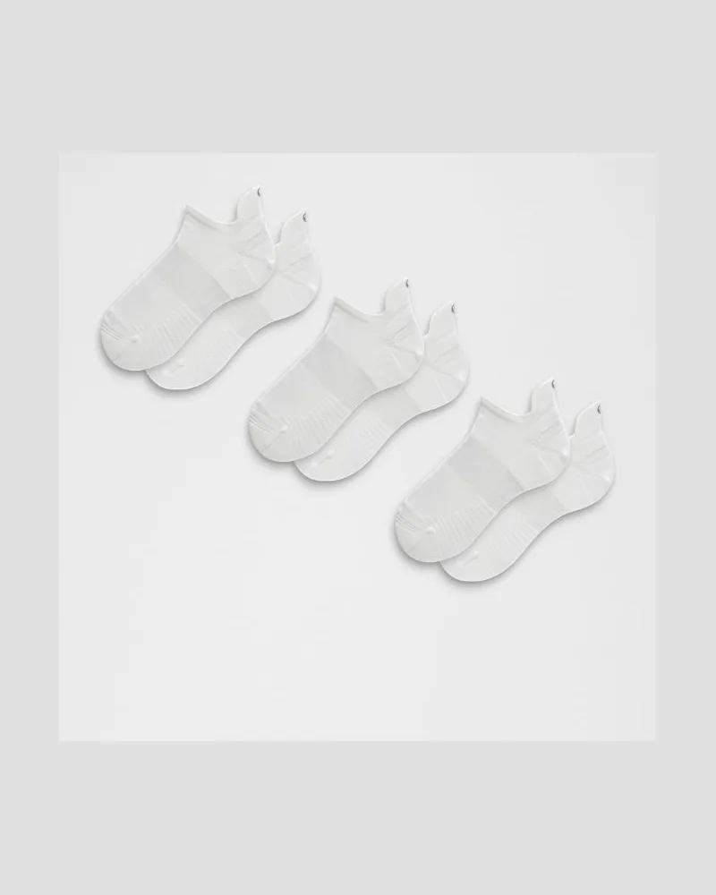 LULULEMON Unisex Power Stride Tab Socks 3er-Pack – Größe in White White