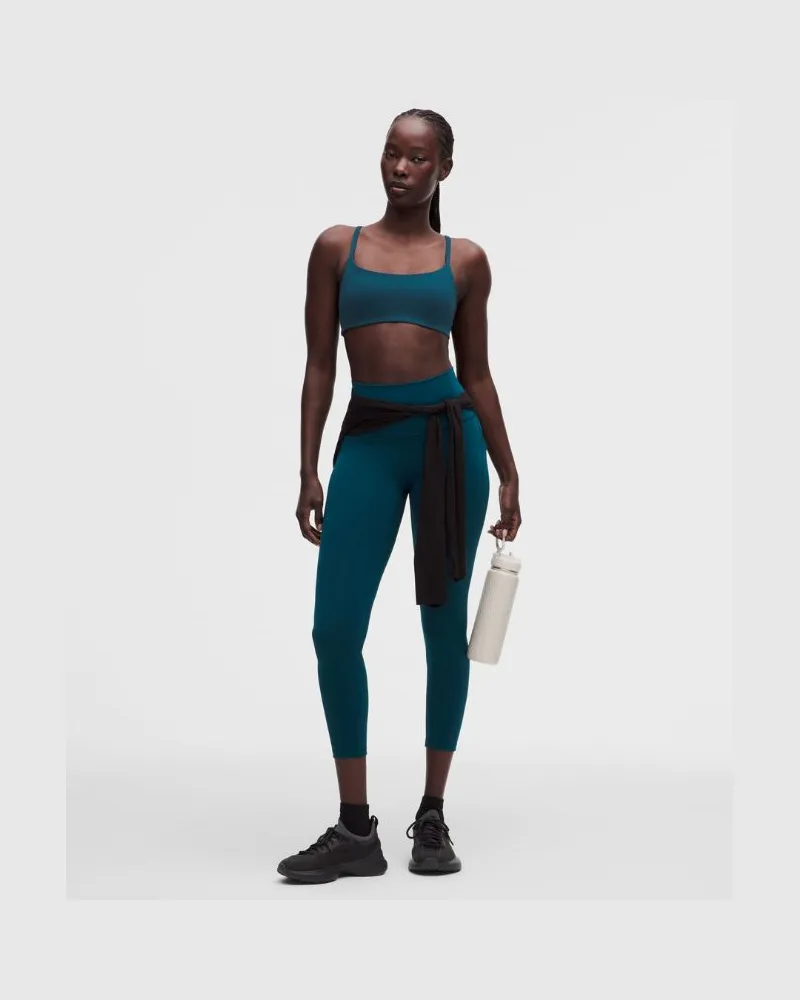 LULULEMON Wunder Train Leggings mit hohem Bund und Taschen für Frauen – 63,5 cm – Größe in Remixed Marine Remixed