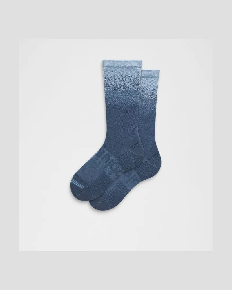 LULULEMON Unisex Power Stride Crew Socks Ombre – Größe in Sinatra Blue/Blue Twill Sinatra