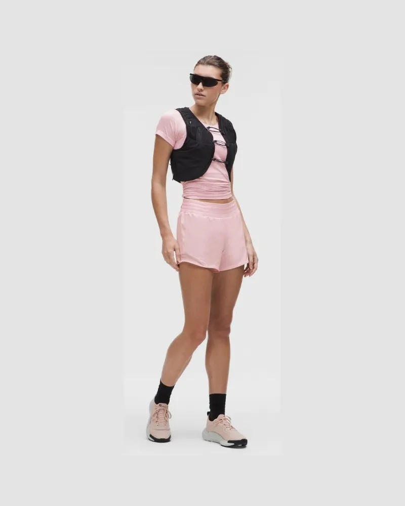 LULULEMON Hotty Hot Shorts mit hohem Bund und Liner für Frauen – 10 cm – Größe in Blissful Pink Blissful