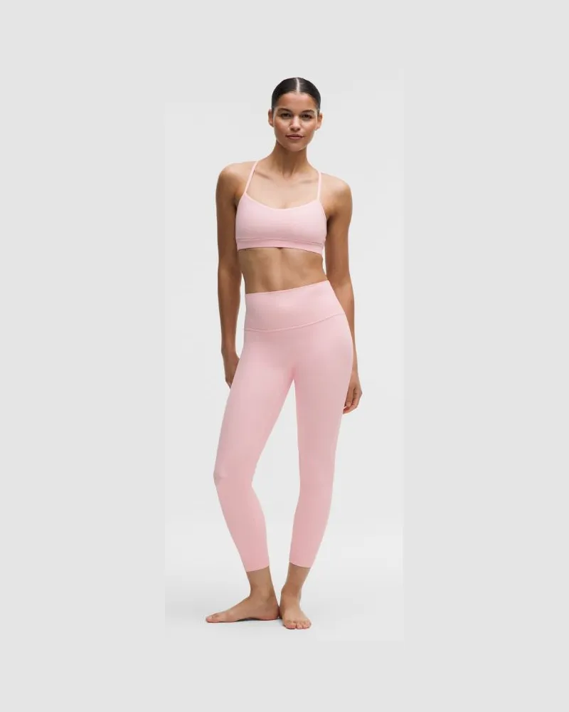 LULULEMON Align No Line Hose mit hohem Bund für Frauen – 64 cm – Größe in Pink Pearl Pink