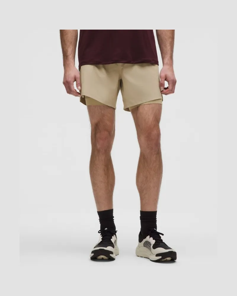 LULULEMON Trailrunning-Shorts mit vielen Taschen für Männer – 15 cm – Größe in Sheer Oak Sheer