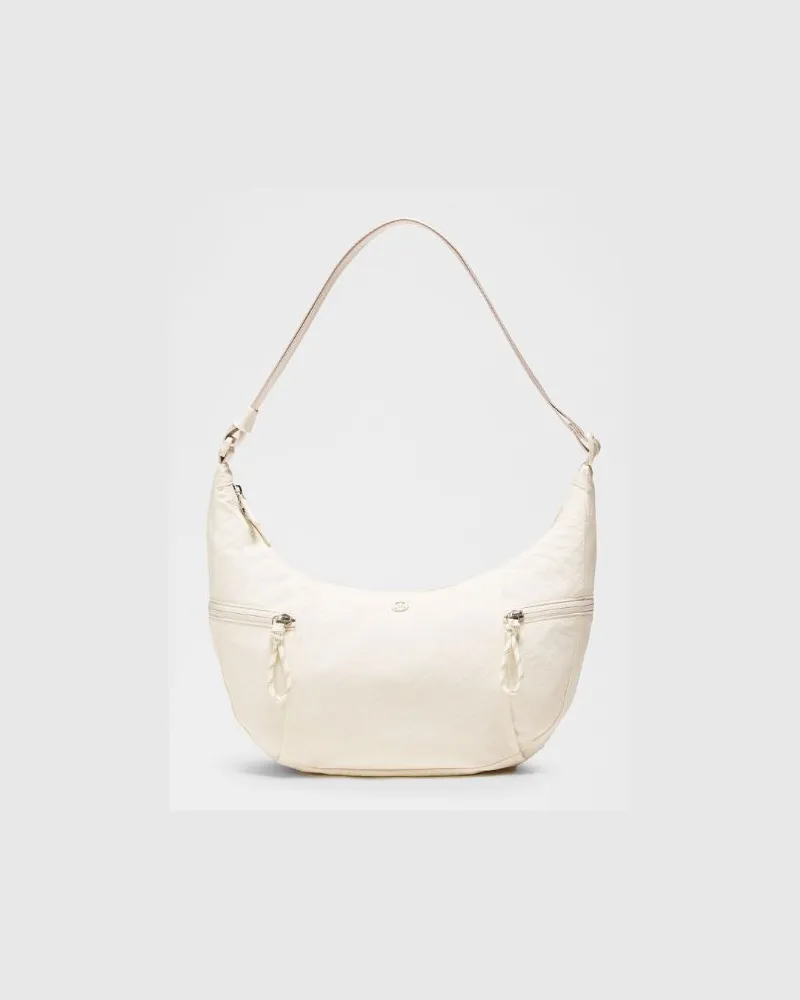 LULULEMON Lässige Umhängetasche Größe in Light Ivory/Silver Light