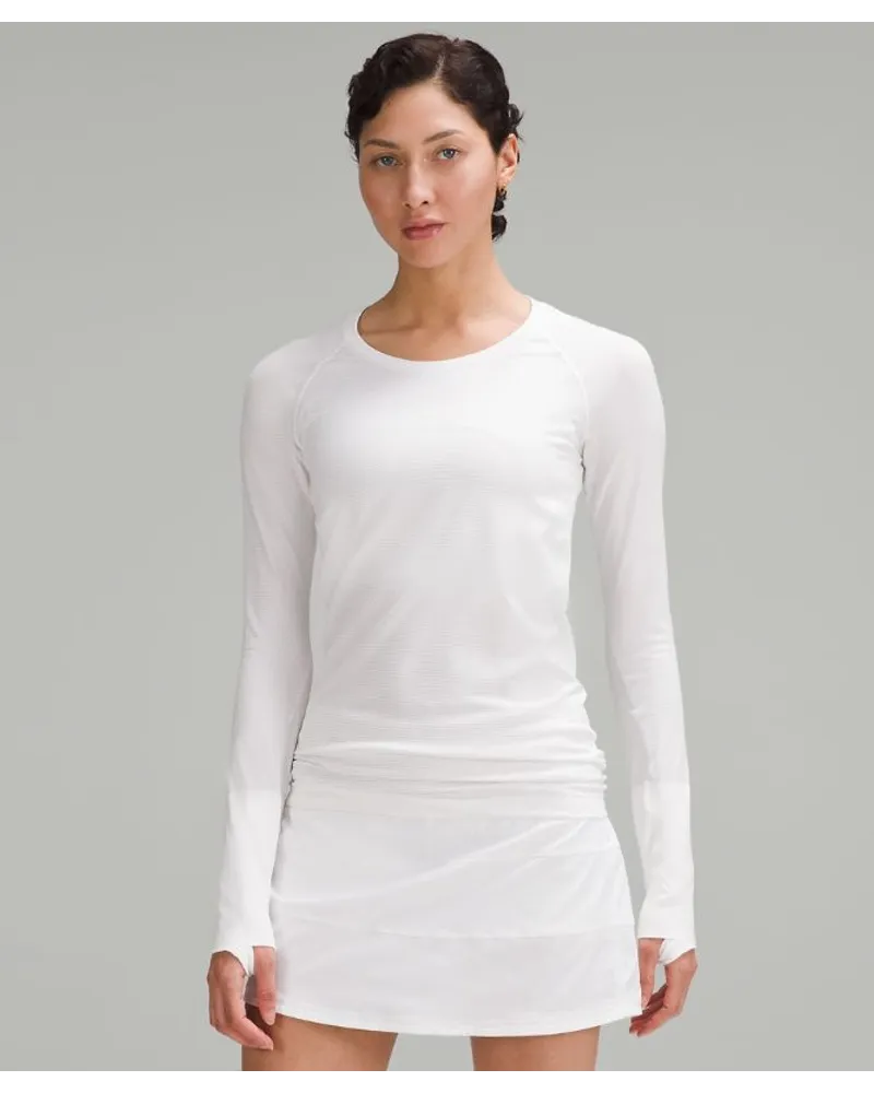 LULULEMON Swiftly Tech Langarmshirt 2.0 Hüftlänge White