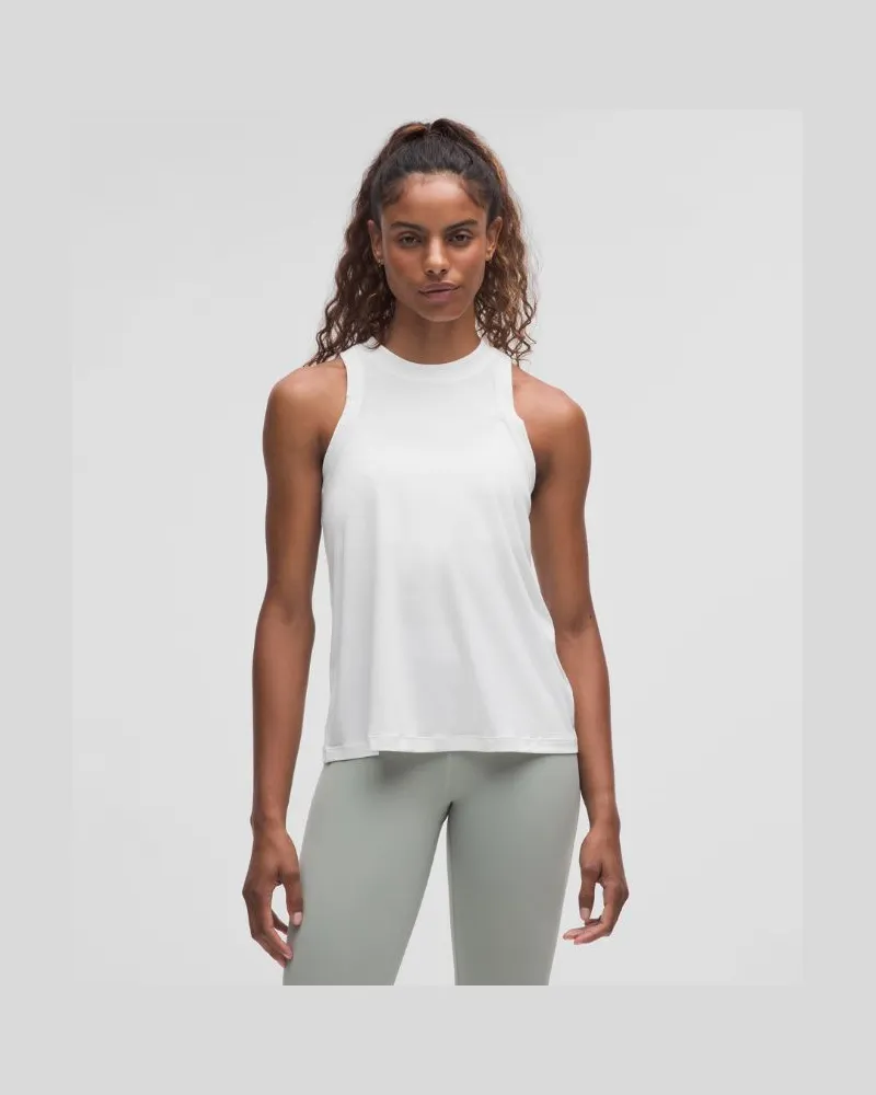 LULULEMON Trainings-Tanktop aus Jersey für Frauen – Größe in White White