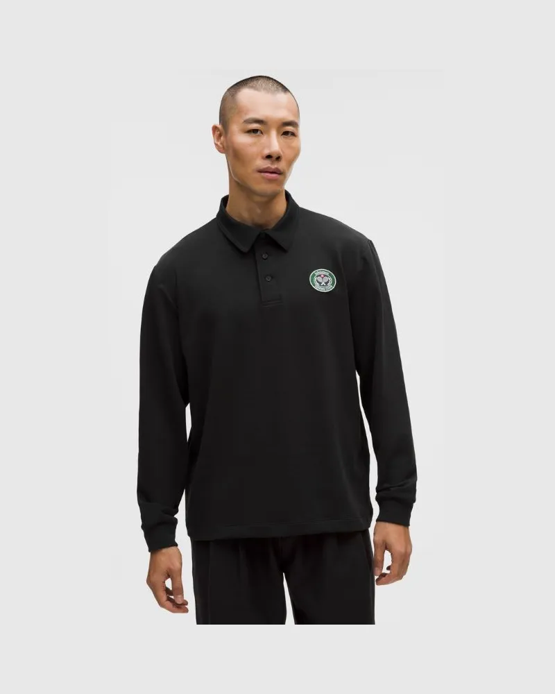 LULULEMON Long-Sleeve Rugby Shirt Tennis Club für Männer – Größe in Black Black