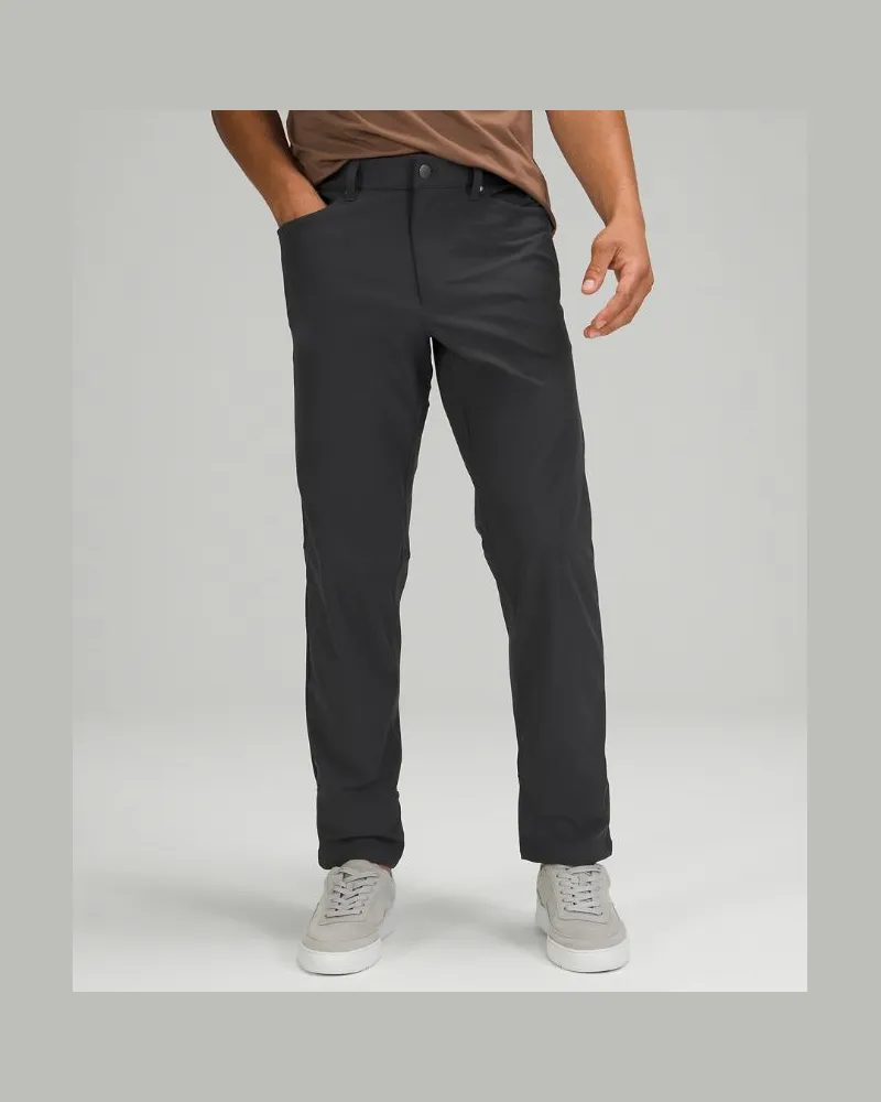 LULULEMON ABC Hose im Classic Fit mit 5 Taschen Warpstreme für Männer – 76 cm – Größe in Obsidian Obsidian